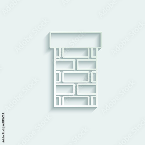 chimney icon vector brick chimney 