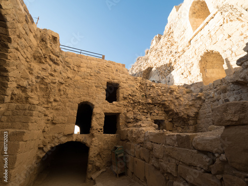 Castillo de Karak, en la Carretera del Rey, en Jordania, Oriente Medio, Asia photo