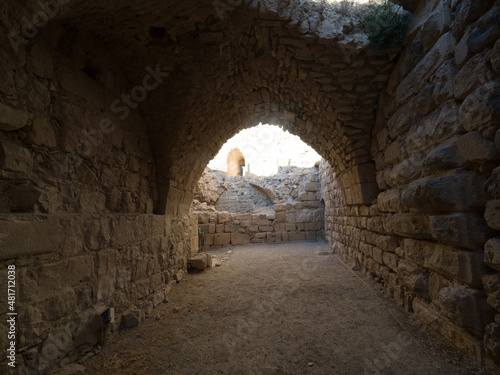 Castillo de Karak  en la Carretera del Rey  en Jordania  Oriente Medio  Asia