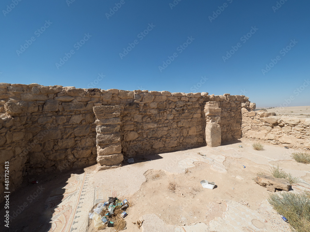 Umm-ar-Rasas en Madaba, Jordania, Oriente Medio, Asia