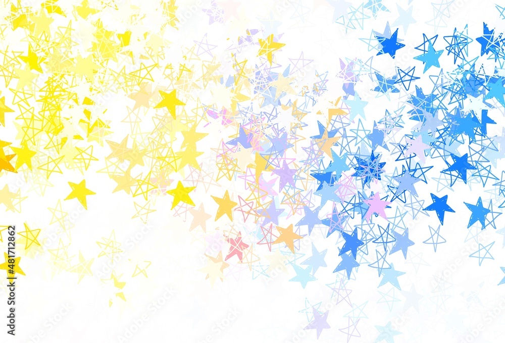 Light Brown vector template with sky stars.