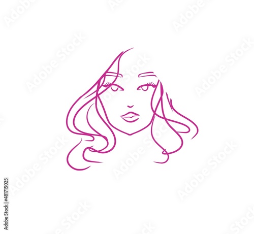 woman silhouette withhair