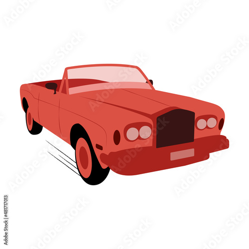 Classic vintage retro car vector