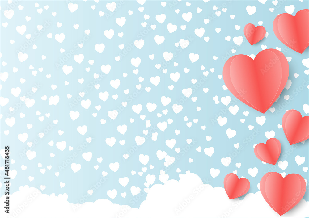 Art & vector illustration valentine background