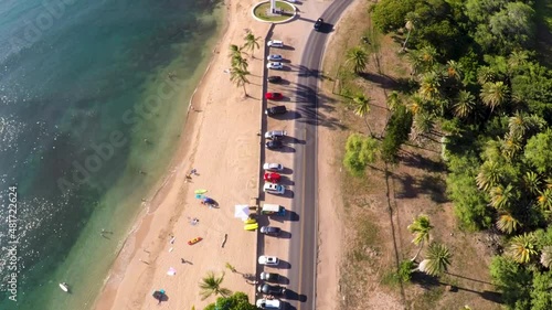 Alii Beach Park fly over Kamehameha Hwy  photo