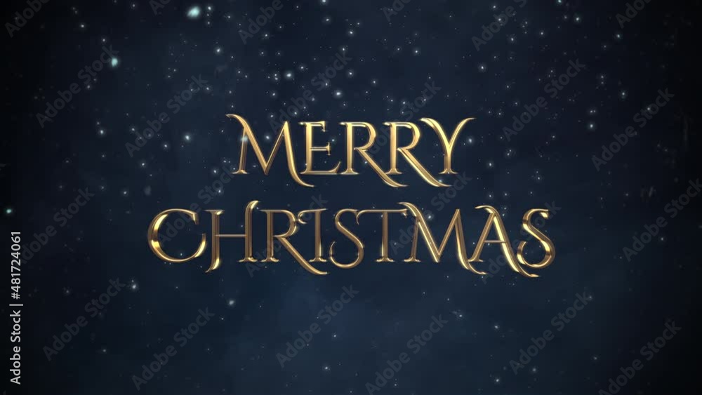 Merry Christmas with white snowflake falling and stars in sky, motion holidays and winter style background for New Year and Merry Christmas Merry Christmas with white snowflake falling and stars in sky, motion holidays and winter style background for New Year and Merry Christmas