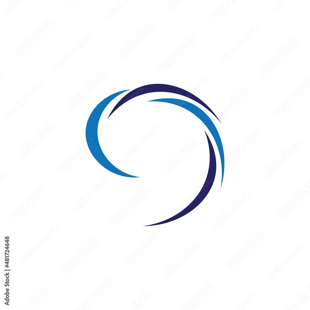 Wind icon logo free vector design Wind icon logo free vector design