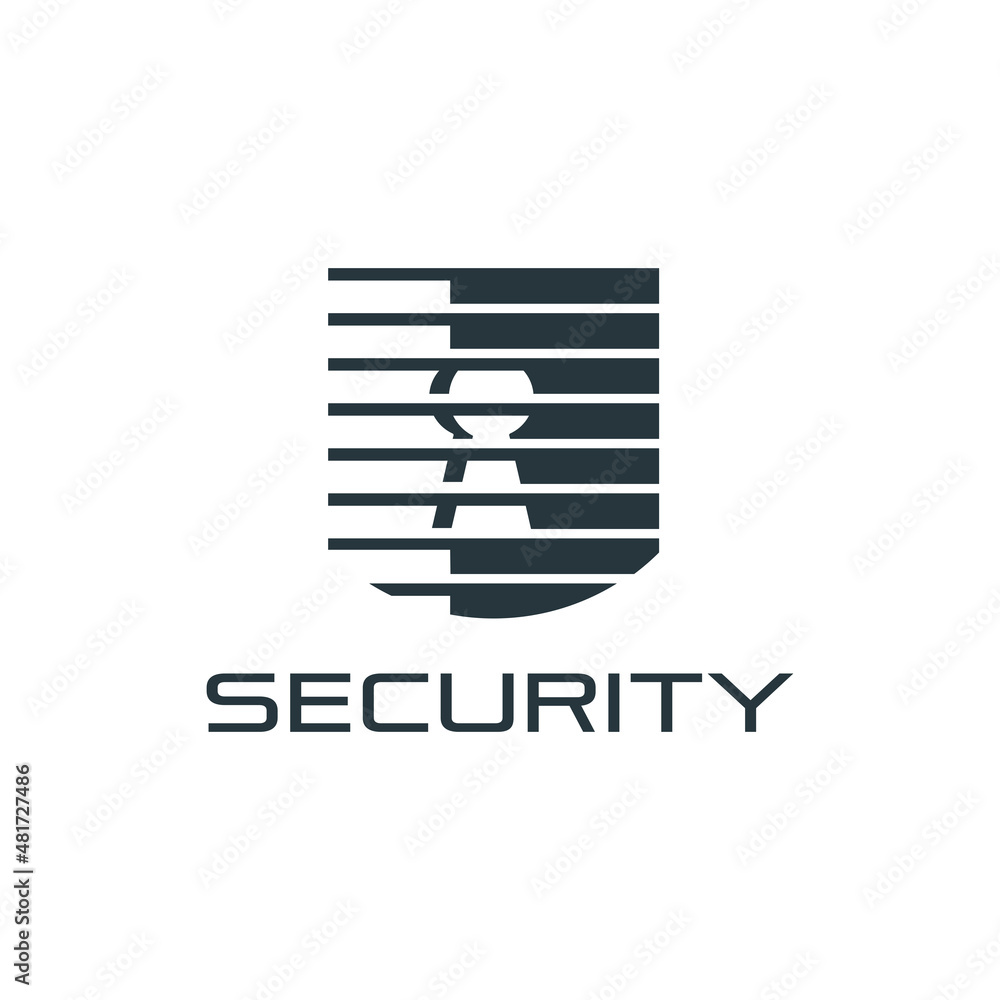 Security Shield Guard Protection Defense Protect and Keyhole logo design vector Security Shield Guard Protection Defense Protect and Keyhole logo design vector