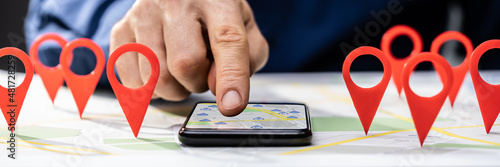 Fotografie Local Map Pin Marker Search