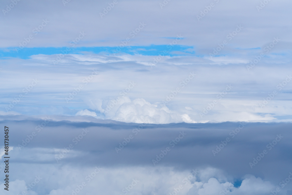 Nature view of blue sky with white cloud using for background or wallpaper