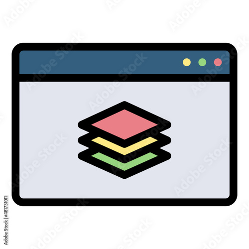 fullstack full stack developer development designer ui ux web development icon