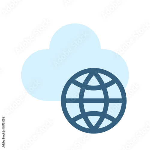 cloud computing cloud service internet cloud deploy online web development icon