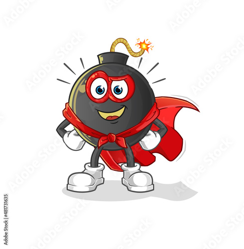 bomb heroes vector. cartoon character