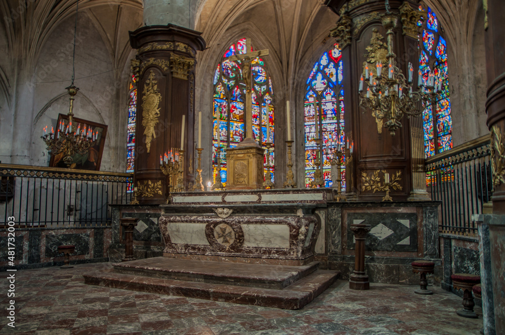 Obraz premium Troyes's church altar