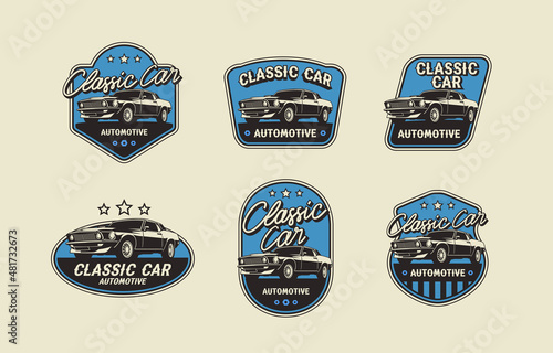 Cassic Car Automotive Emblem Collection