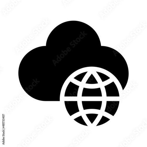 cloud computing cloud service internet cloud deploy online web development icon