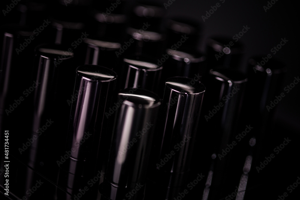 make up stuff on black background make up stuff on black background