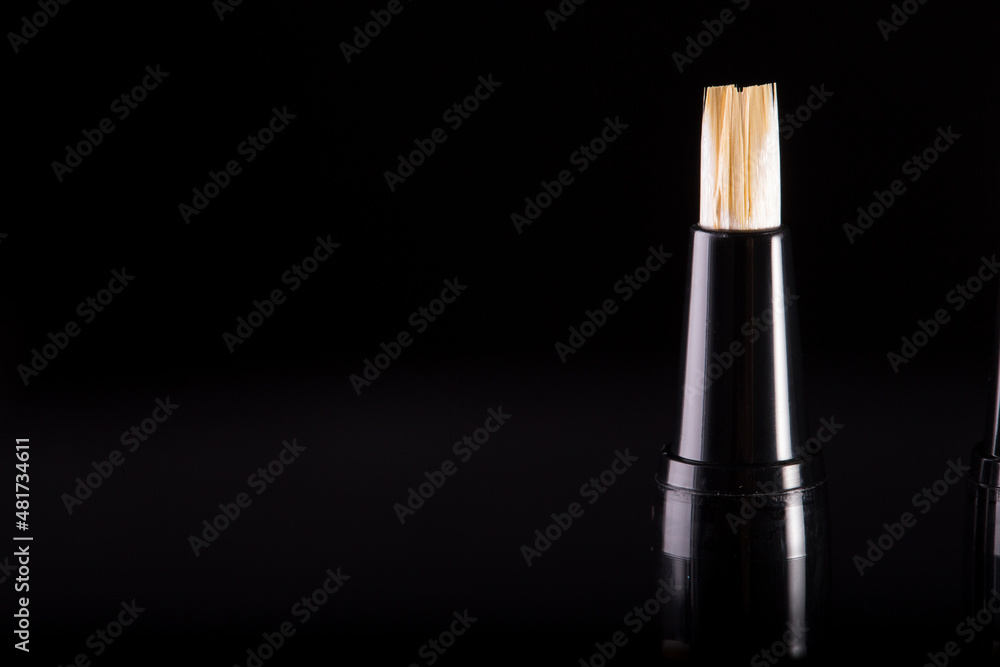 make up stuff on black background make up stuff on black background