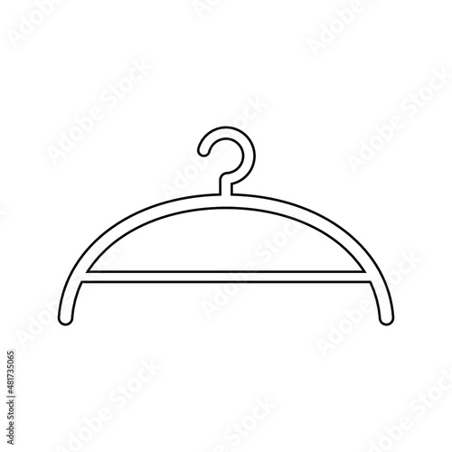 simple hanger flat icon on white background.