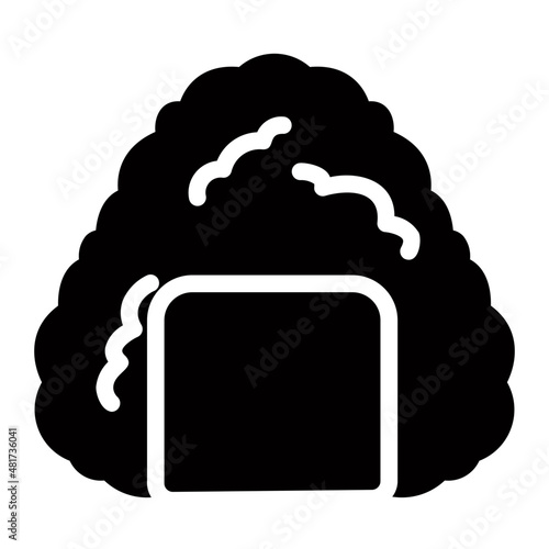 onigiri glyph icon