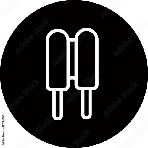 ice cream glyph icon