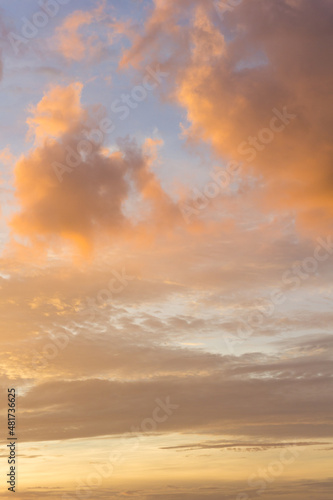 Blurry colorful of sunset, nature background
