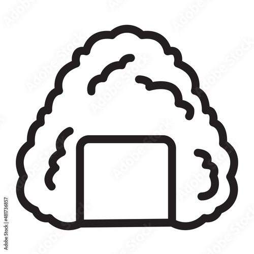 onigiri line icon