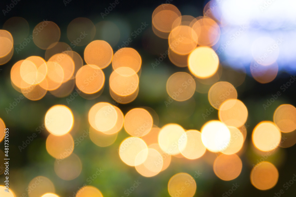 Colorful of blurred lights bokeh
