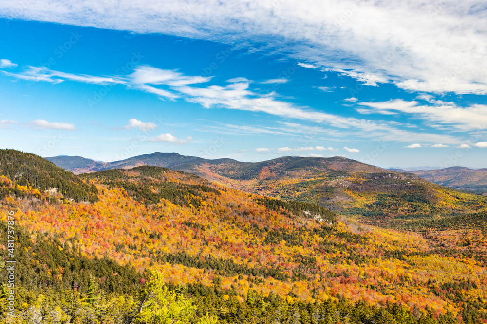Views of Beautiful Fall Foliage in the White Mountains of New Hampshire