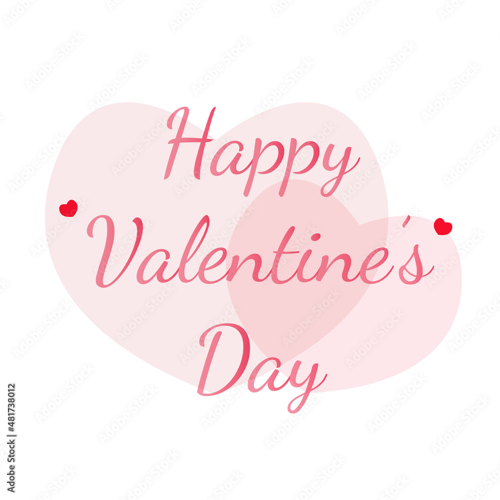 Valentine's Day illustration design is suitable for vector illustration design