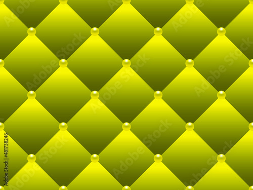 Yellow luxury background with yellow beads. Vector illustration. 