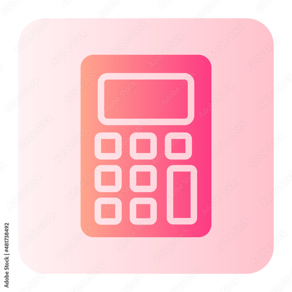 calculator gradient icon calculator gradient icon