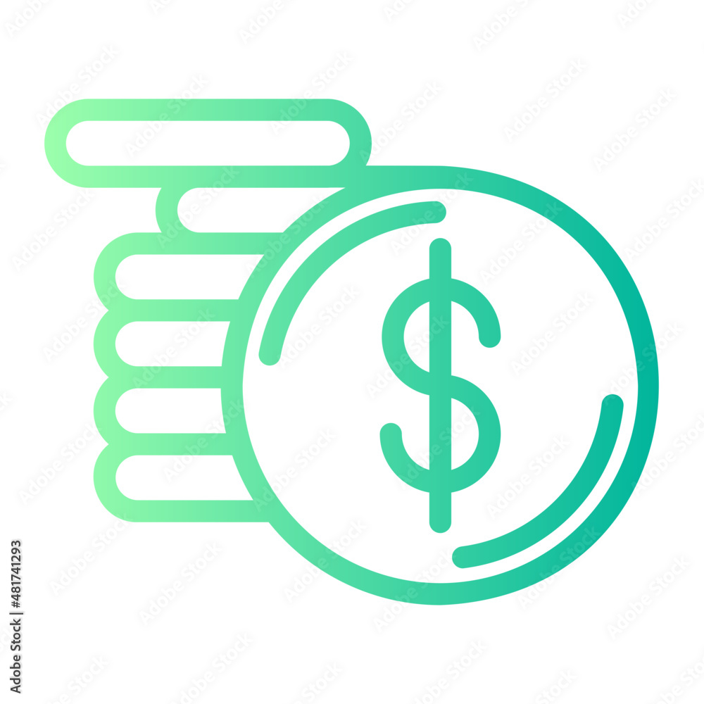 money gradient icon money gradient icon