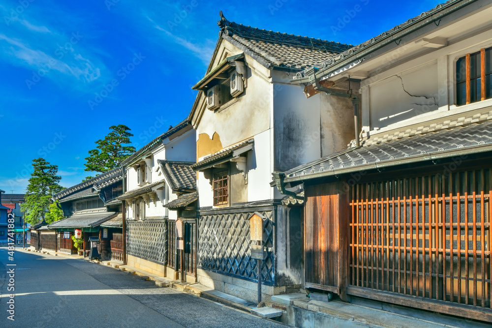 Fototapeta premium 愛知 東海道 有松の町並み