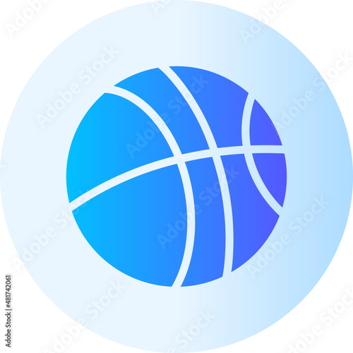 basketball gradient icon