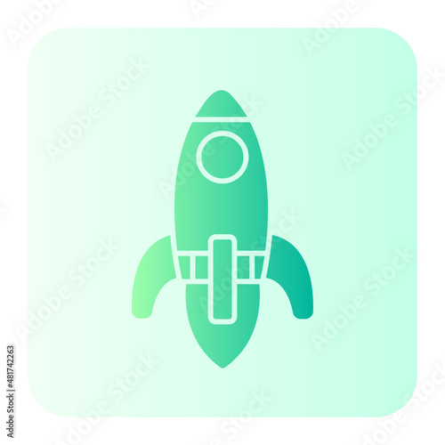 spaceship gradient icon