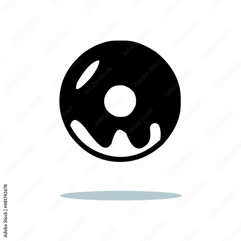 Donuts vector icon. Donut icon image. Vector concept illustration for design. Isolated on White Background. Donuts vector icon. Donut icon image. Vector concept illustration for design. Isolated on White Background.
