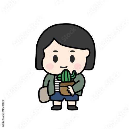 Quadro su tela This character imitates Matilda in the movie Leon.