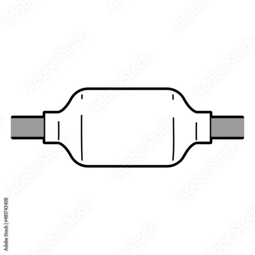 Air conditioner muffler copper pipe