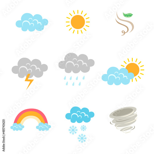 weather clipart set