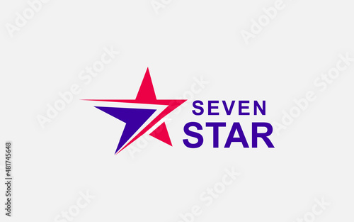 star logo with arrow logo design vector usable for delivery logo, astronomy , space, business