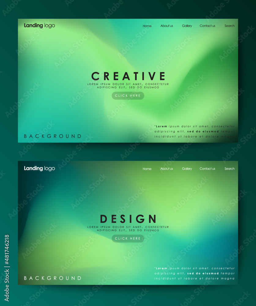 landing page design inspiration with abstract background landing page design inspiration with abstract background