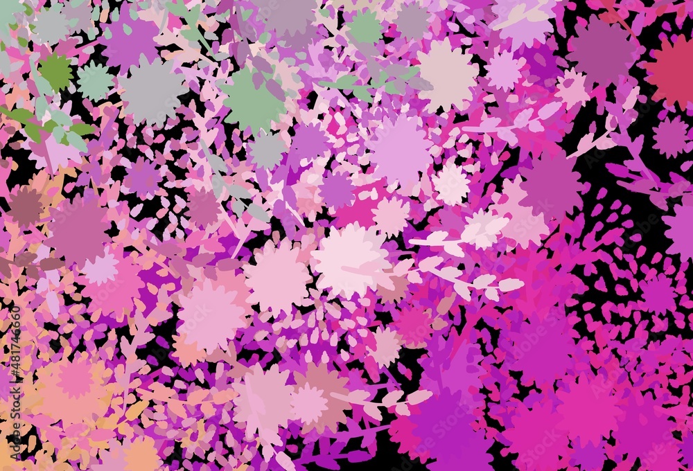 Light Pink, Green vector backdrop with memphis shapes. Light Pink, Green vector backdrop with memphis shapes.