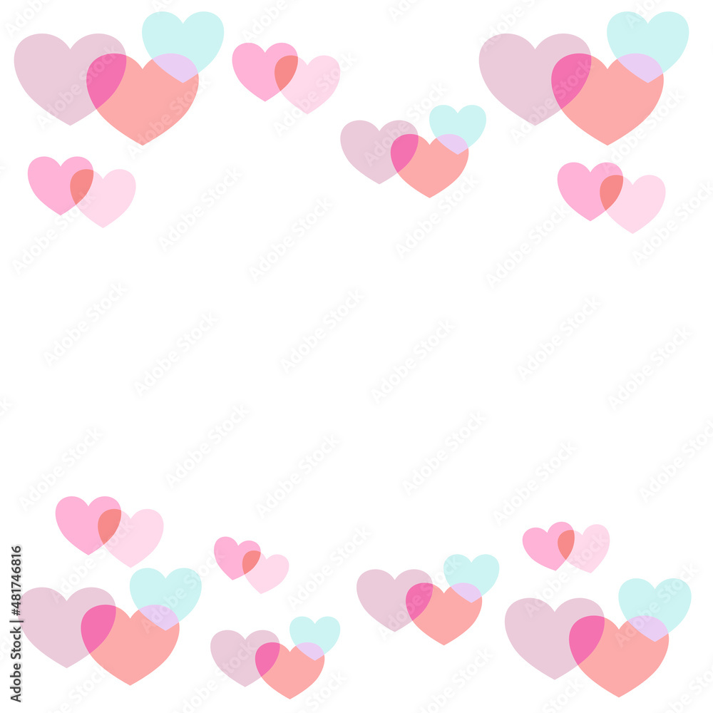 heart shaped frame valentine vector