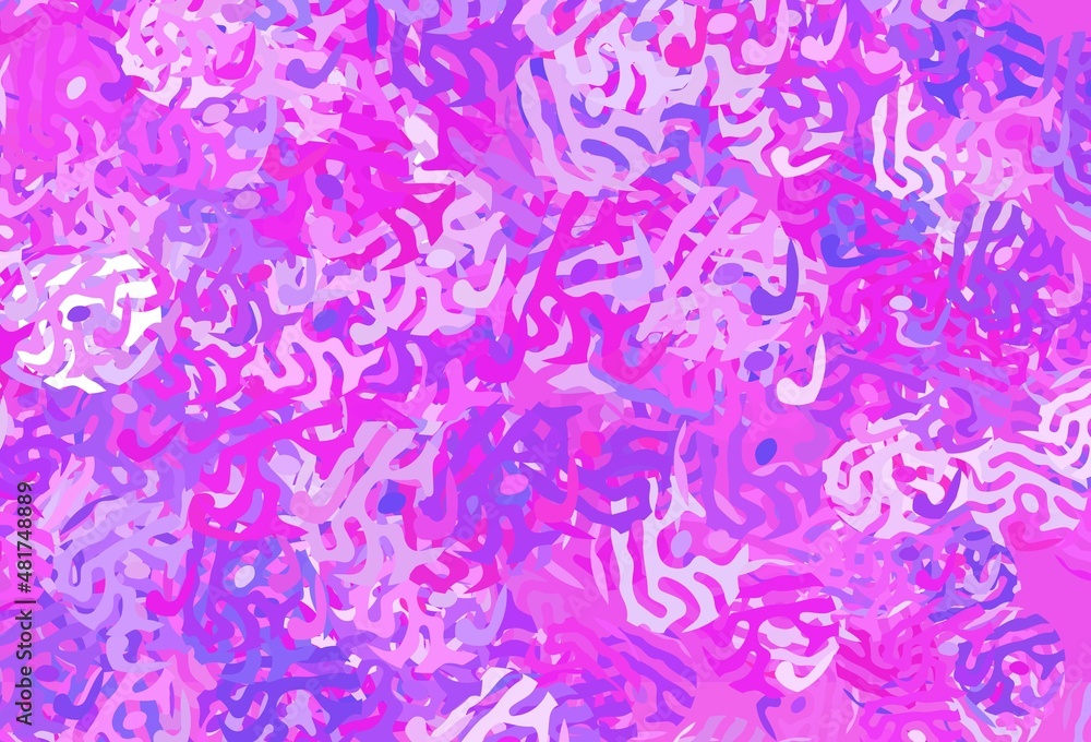 Light Pink vector texture with abstract forms. Light Pink vector texture with abstract forms.
