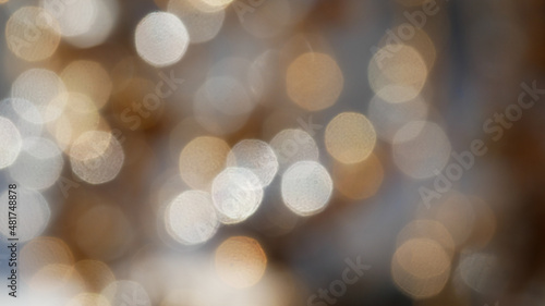 Bokeh backgrounds are bursting with color and glamor like a celebration. Suitable for advertising background. © sainan