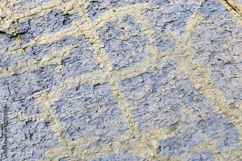 Limestone texture in Riba de santiuste, Guadalajara, Spain