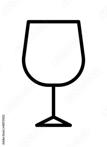 Bartender accessory flat line icon. Barman stuff, glasses, drinks. Outline sign for mobile concept and web design, store