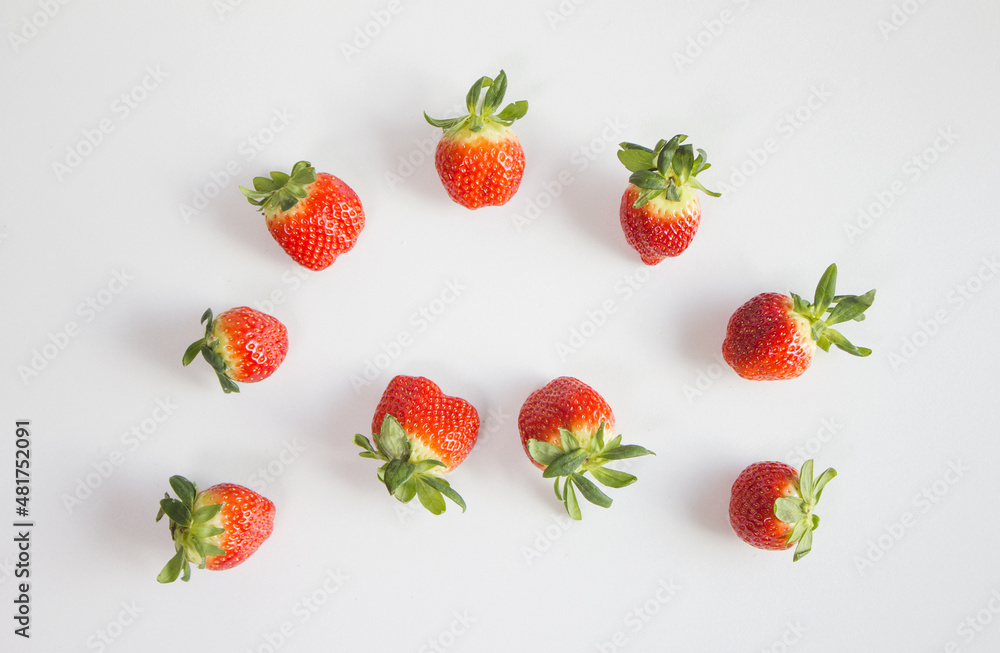 fresh strawberry isolated white background fresh strawberry isolated white background