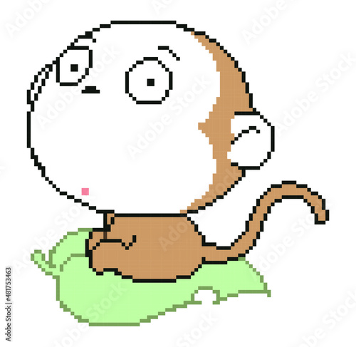monkey pixel art.